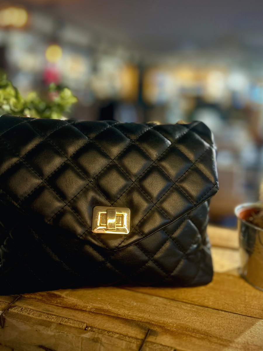 Sac cuir Rita noir I Maroquinerie femme I Epagny Annecy Sab Jano