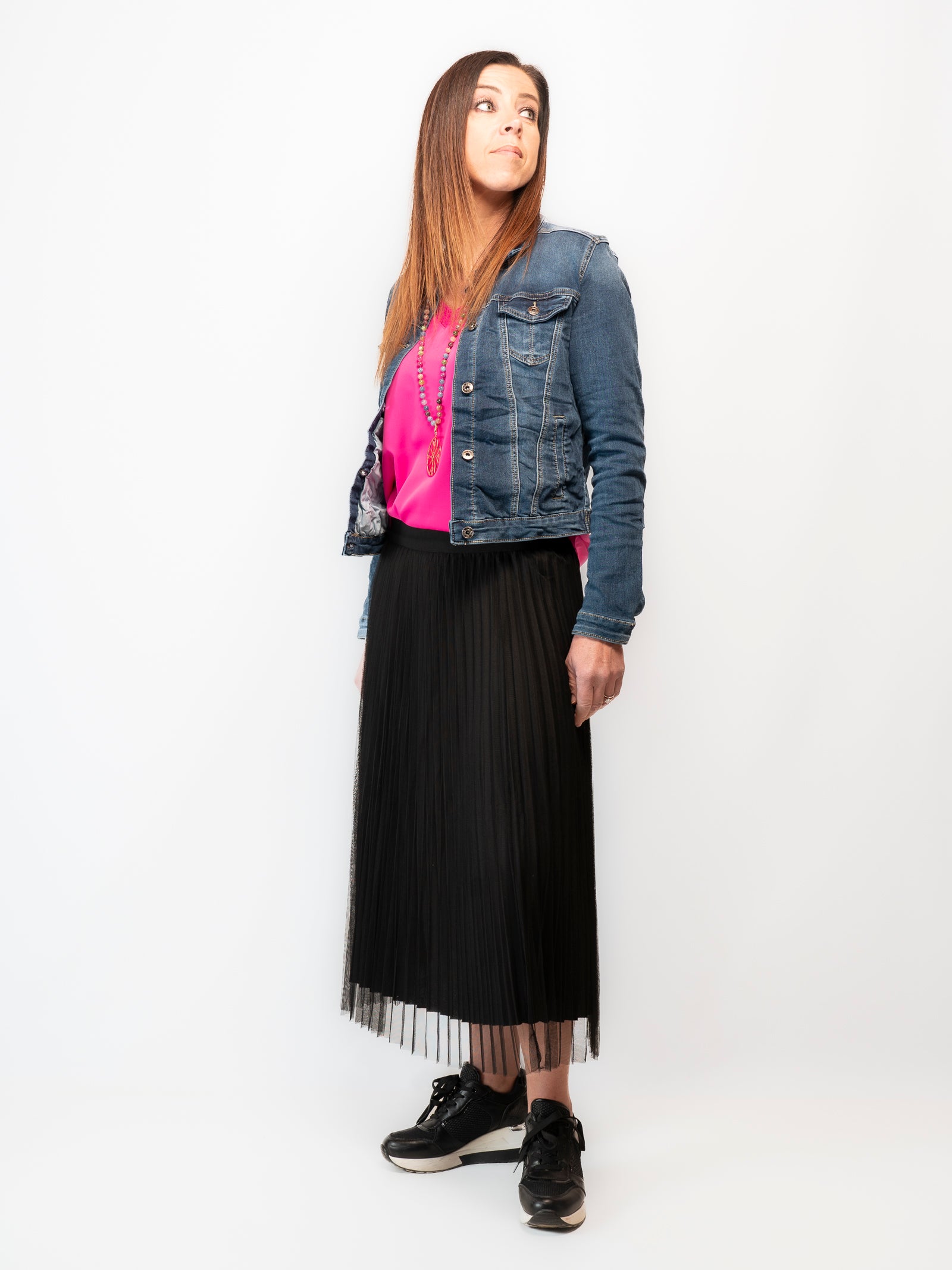 Veste bleue en jean Emy