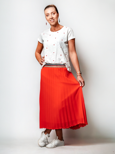 Jupe Novella pliss e rouge I Magasin v tements femme I Annecy