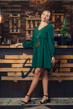 Charger l&#39;image dans la galerie, robe courte verte
