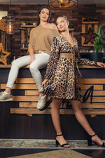 Charger l&#39;image dans la galerie, robe motif léopard
