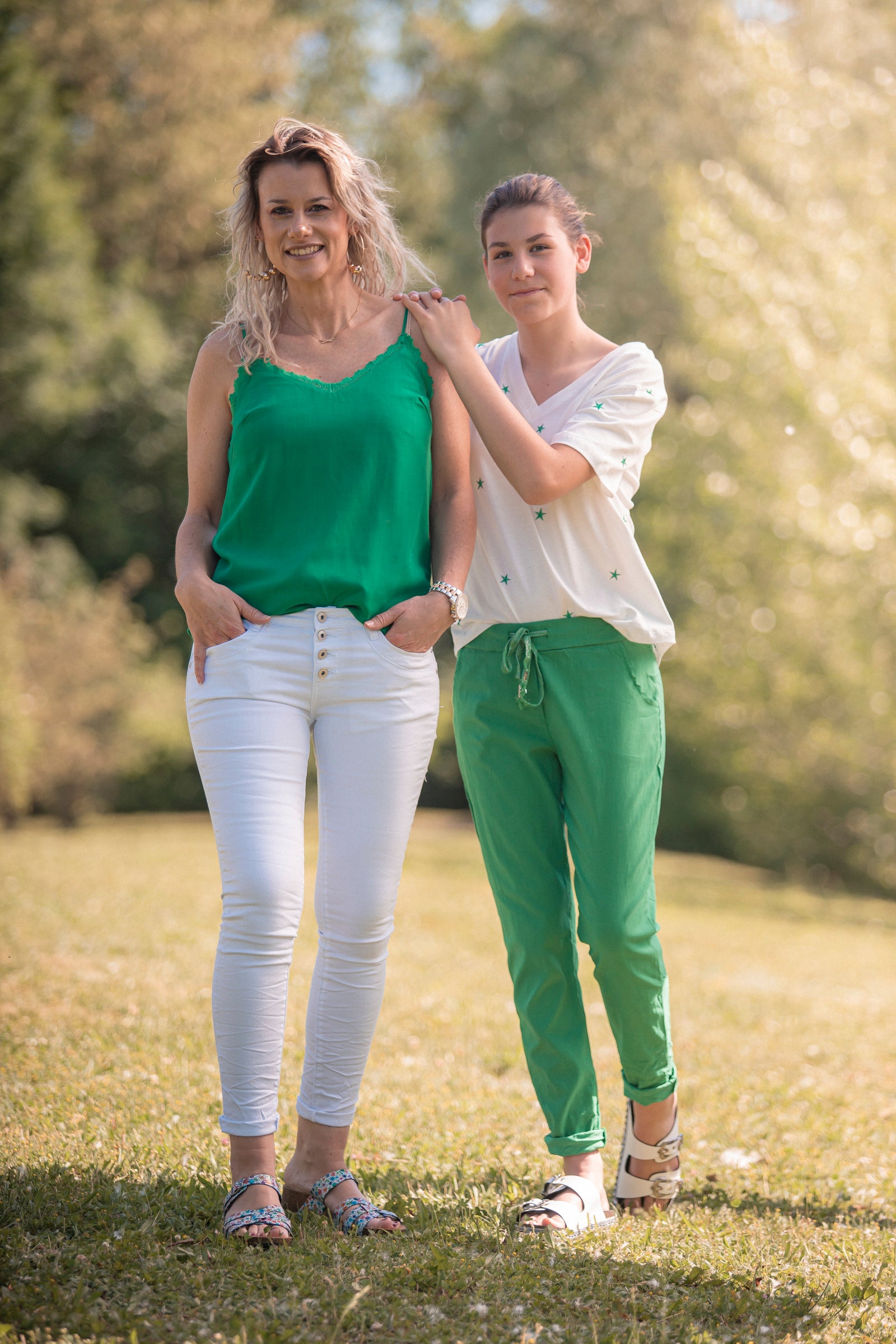 pantalon vert taille unique