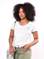 Charger l&#39;image dans la galerie, tee-shirt femme coton blanc
